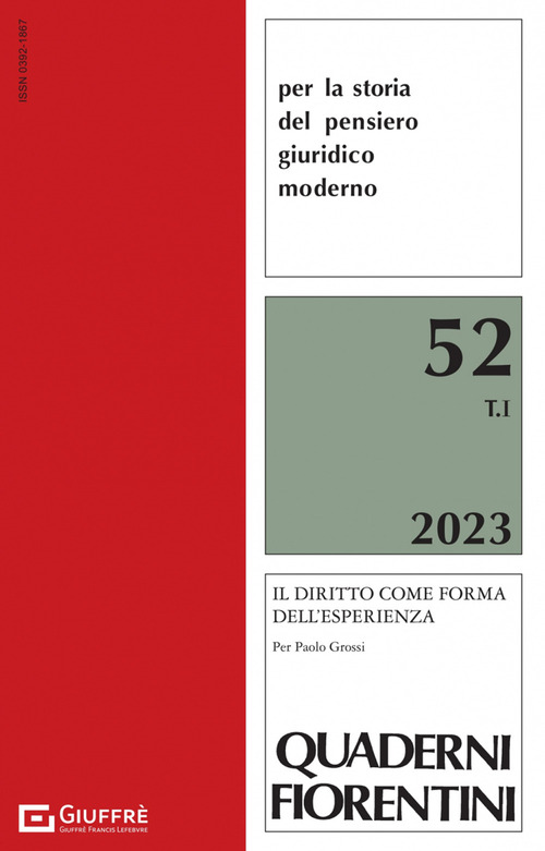Quaderni fiorentini per la storia del pensiero giuridico moderno