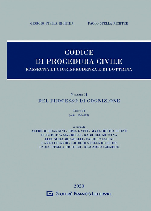 Rassegna di giurisprudenza del Codice di procedura civile