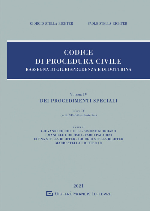 Rassegna di giurisprudenza del Codice di procedura civile