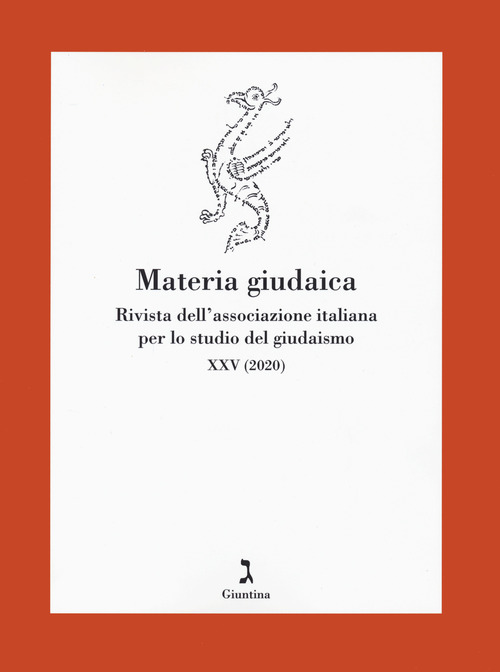 Materia giudaica. Rivista dell'Associazione italiana per lo studio del giudaismo