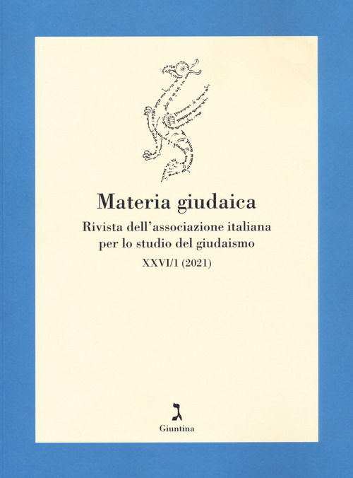 Materia giudaica. Rivista dell'Associazione italiana per lo studio del giudaismo