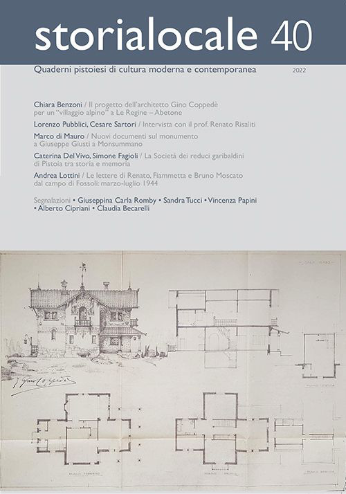 Storia locale. Quaderni pistoiesi di cultura moderna e contemporanea