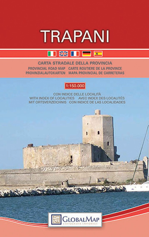 Trapani. Carta stradale della provincia 1:150.000