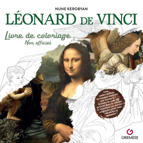 L&eacute;onard de Vinci. Livre de coloriage. Non officiel