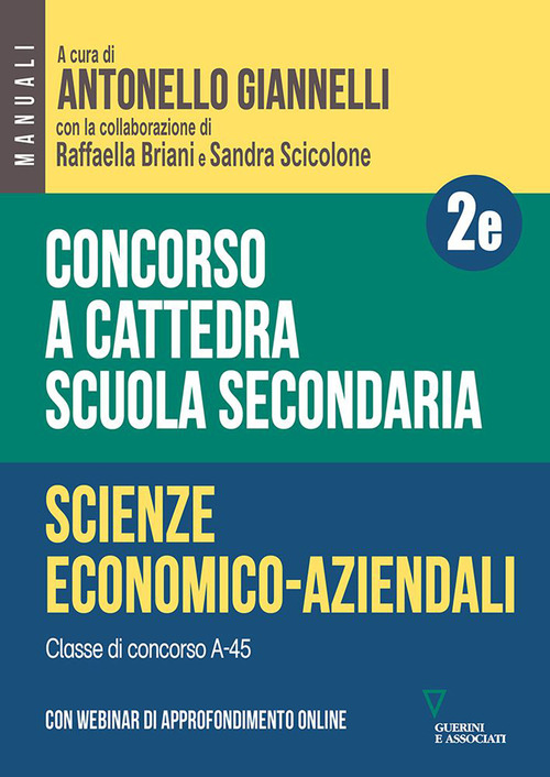 Concorso a cattedra. Scuola secondaria. Scienze economico-aziendali A-45