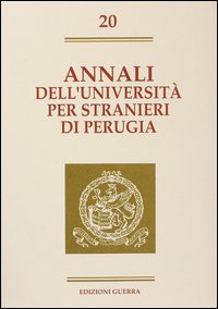 Annali dell'Universit&agrave; per stranieri di Perugia. Semestre gennaio-giugno 1994