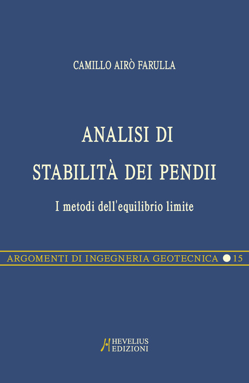 Analisi di stabilit&agrave; dei pendii pocket. I metodi dell'equilibrio limite