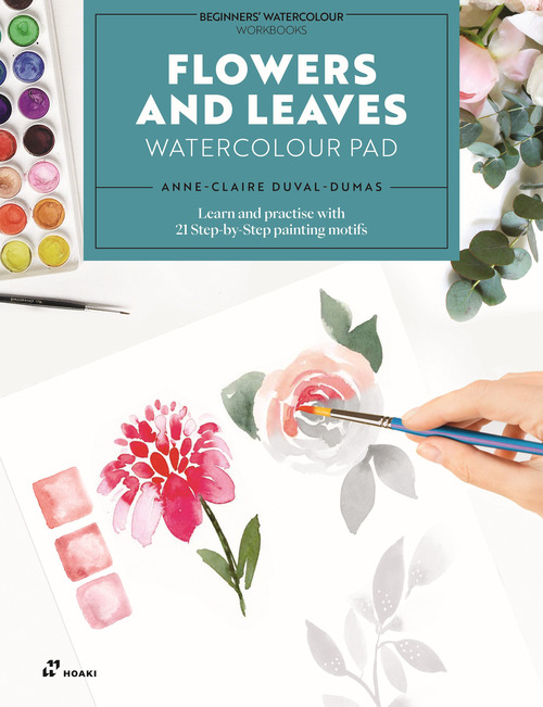 Flowers and leaves watercolour Pad