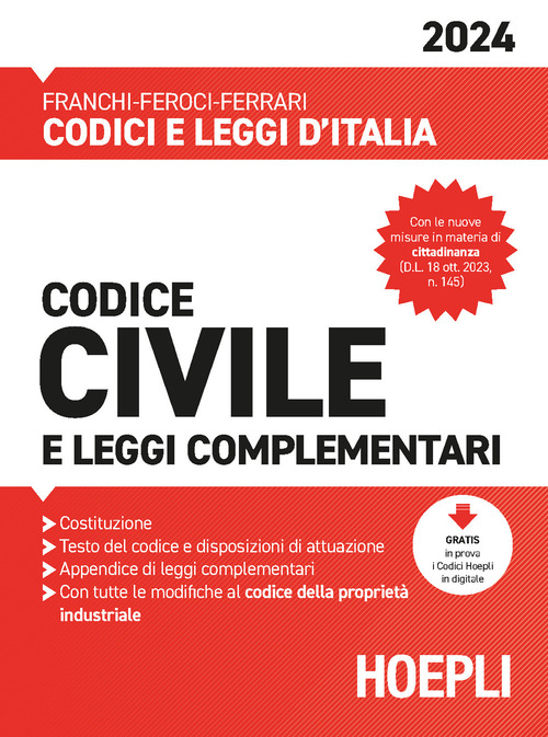 Codice civile e leggi complementari 2024
