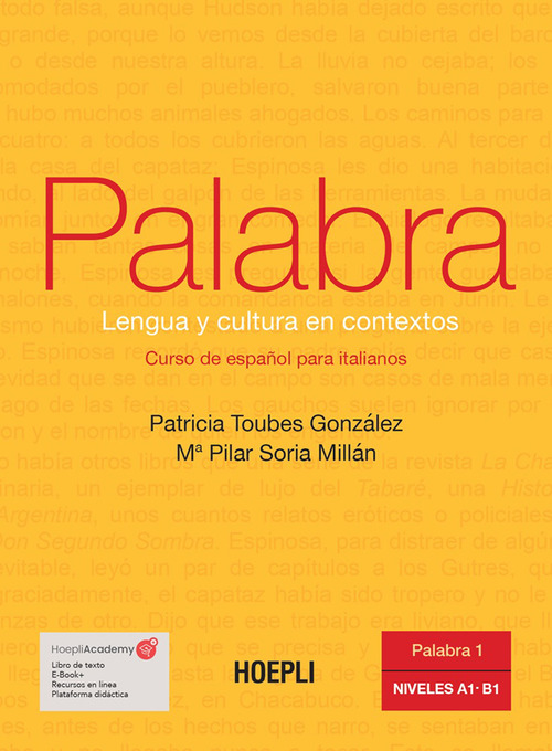 Palabra. Lengua y cultura en contextos. Curso de espa&ntilde;ol para italianos
