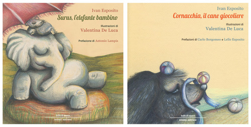 Surus, l'elefante bambino-Cornacchia, il cane giocoliere