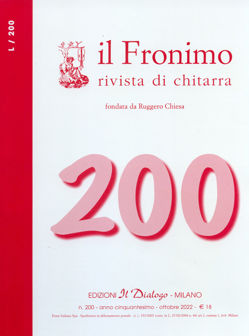 Il Fronimo. Rivista di chitarra