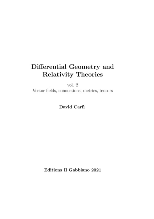 Differential geometry and relativity theories