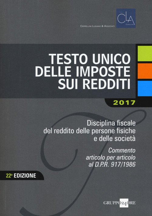 Testo unico delle imposte sui redditi 2017
