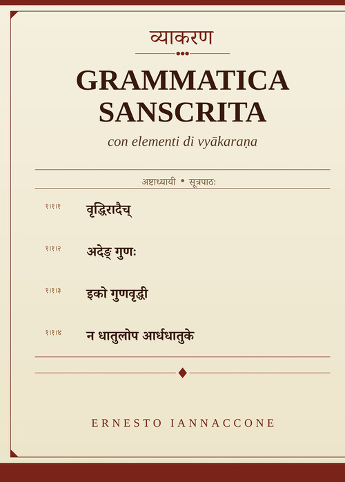 Grammatica sanscrita con elementi di vyakarana