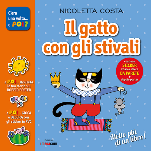 Il gatto con gli stivali. Con adesivi. Con poster