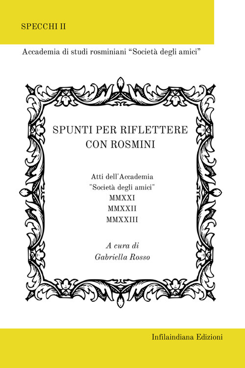 Spunti per riflettere con Rosmini