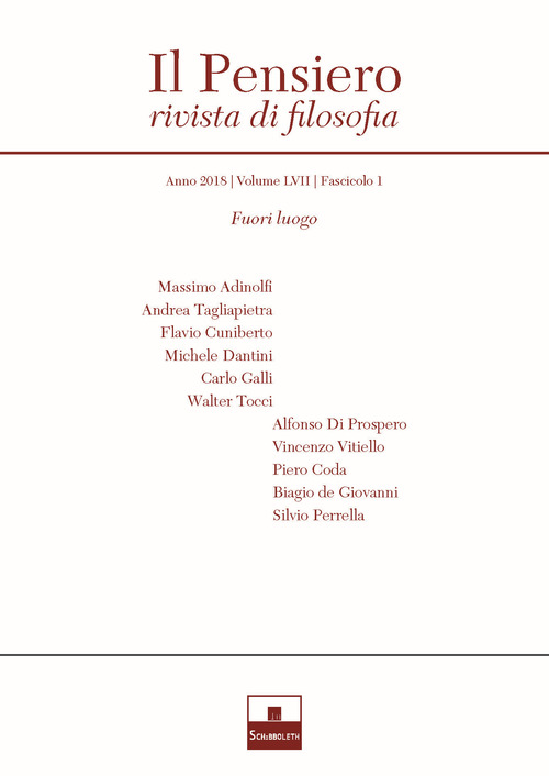 Il pensiero. Rivista di filosofia