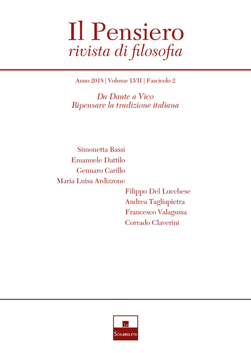 Il pensiero. Rivista di filosofia
