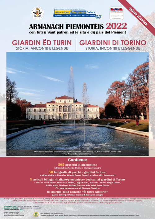 Almanacco piemontese-Armanach piemonteis. Giardini di Torino-Giardin &euml;d Turin