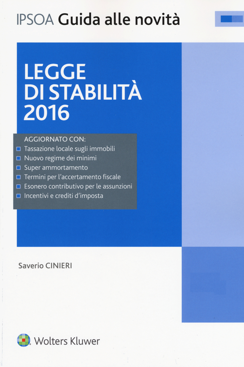 Legge di stabilità 2016
