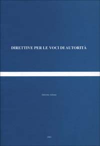 Direttive per le voci di autorità