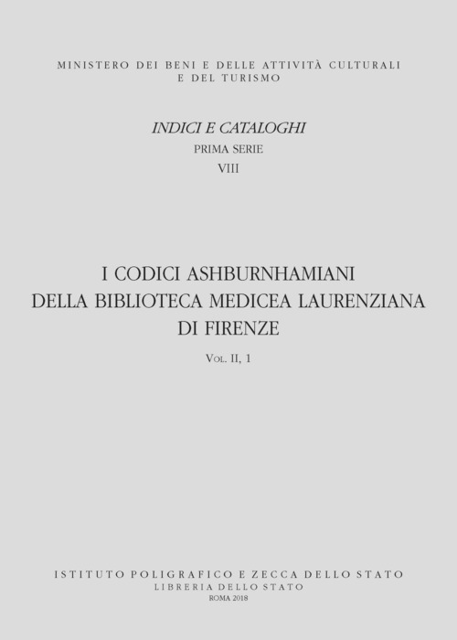 I codici ashburnhamiani della Biblioteca mediceo-laurenziana di Firenze
