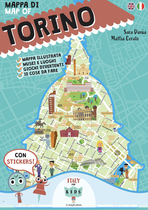 Mappa illustrata di Torino