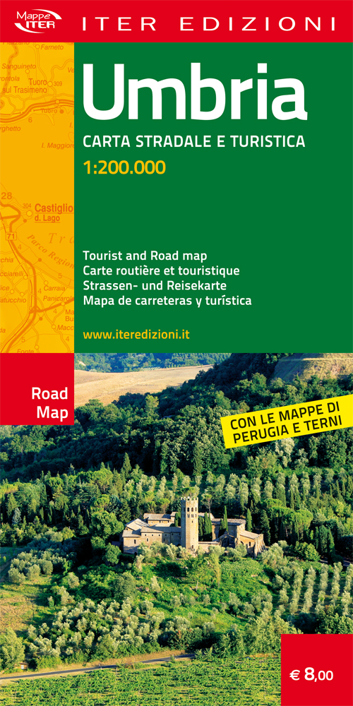 Umbria. Carta stradale e turistica 1:200.000