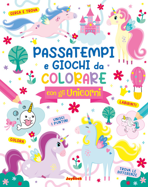 Passatempi e giochi da colorare con gli unicorni