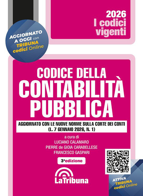 Codice della contabilit&agrave; pubblica