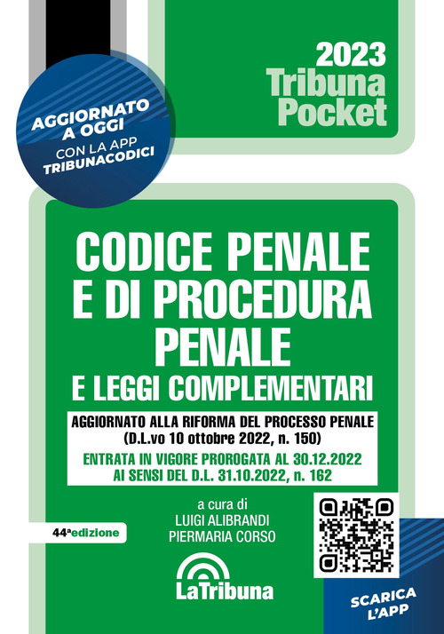 Codice penale e di procedura penale e leggi complementari