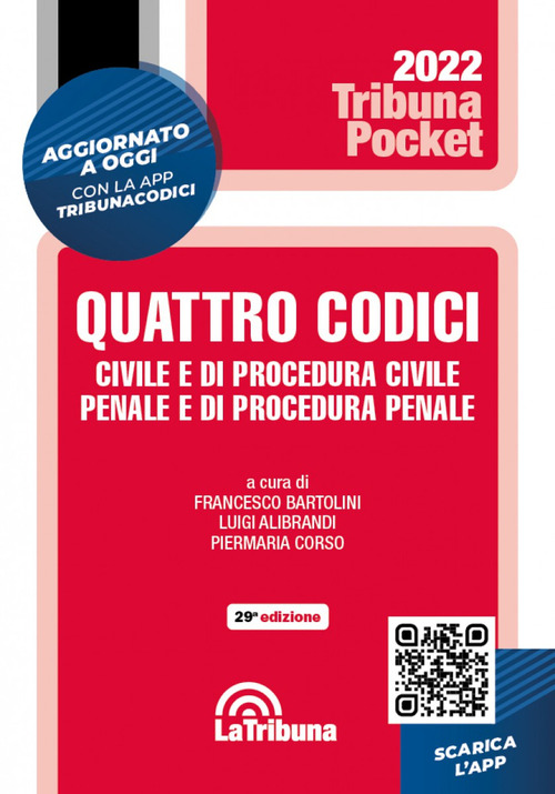 Quattro codici. Civile e di procedura civile, penale e di procedura penale