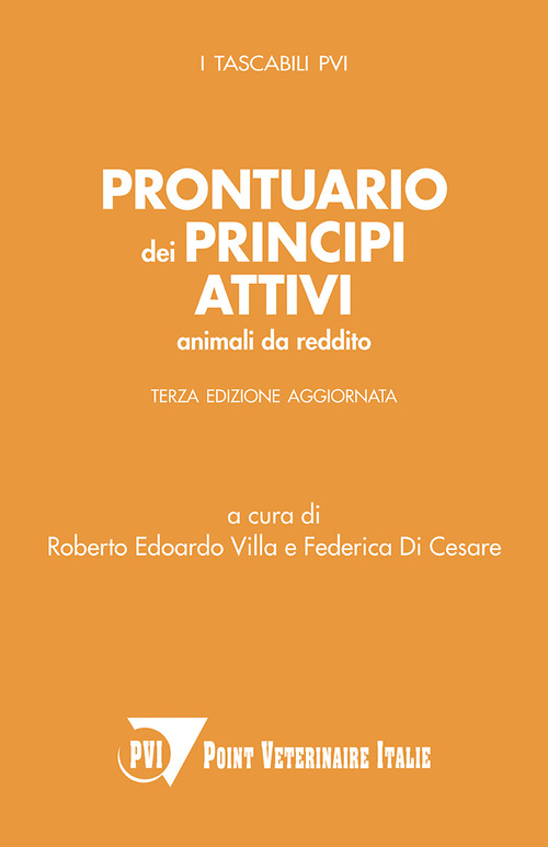 Prontuario dei principi attivi. Animali da reddito