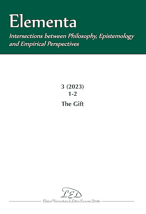 Elementa. Intersections between Philosophy, Epistemology and Empirical Perspectives