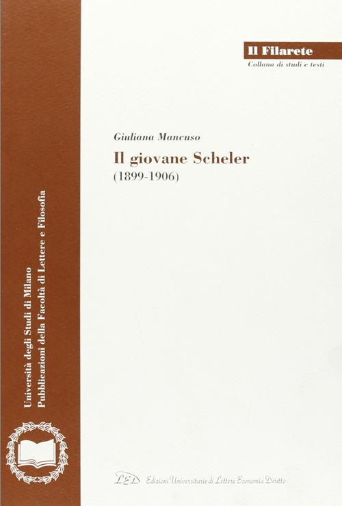 Il giovane Scheler (1899-1906)