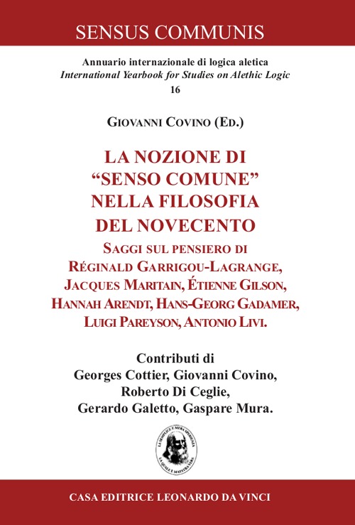 La nozione di «senso comune» nella filosofia del Novecento