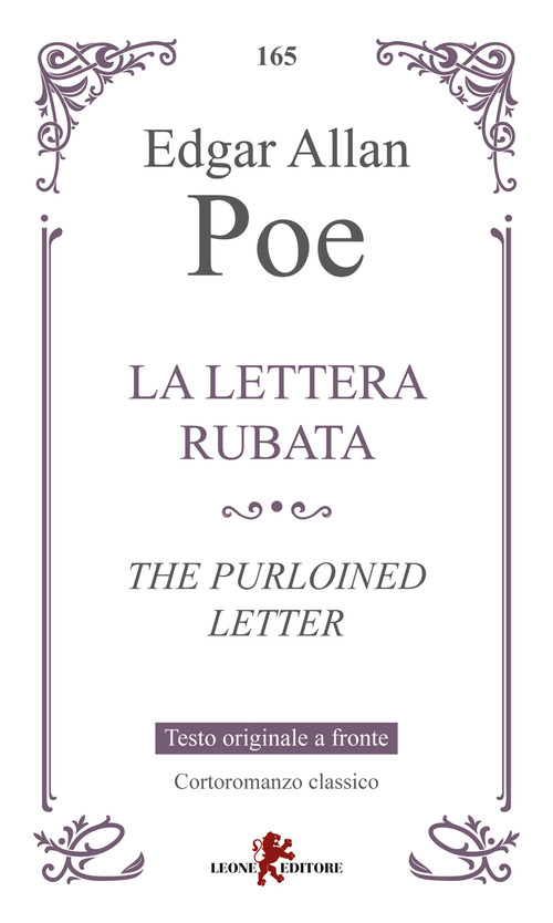 La lettera rubata-The purloined letter. Testo inglese a fronte