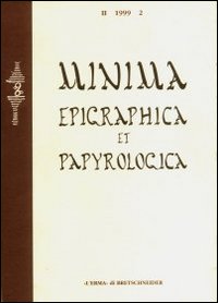 Minima epigraphica et papyrologica. Anno II