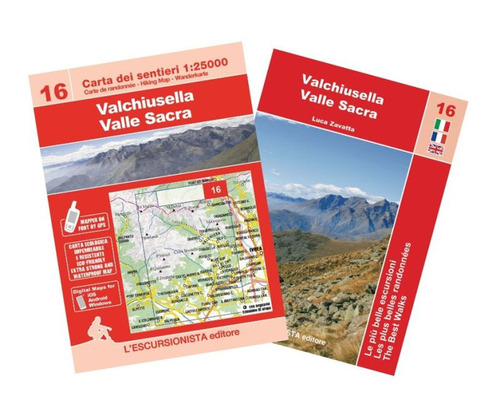 Valchiusella, Valle Sacra. Carta dei sentieri 1:25.000. Con guida Le pi&ugrave; belle escursioni