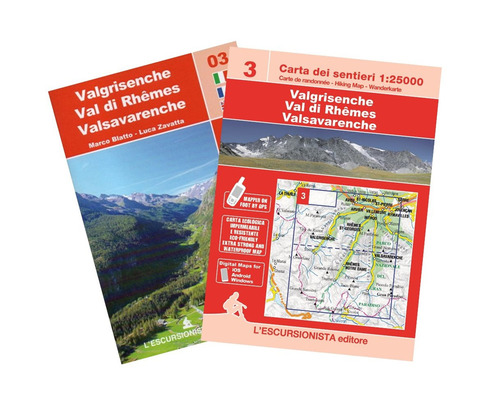 Valgrisenche-Val di Rhemes-Valsavarenche. Scala 1:25.000