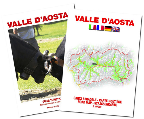 Valle d'Aosta. Guida turistica e pianta della città