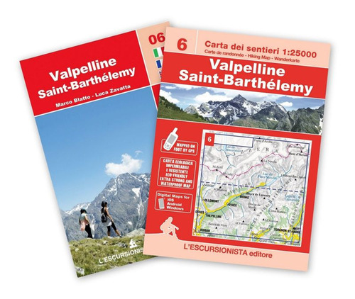Valpelline, Saint-Barthelemy carta dei sentieri 1:25.000. Con guida Trekking Week-end