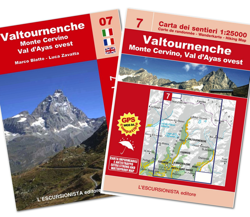 Valtournenche, monte Cervino trekking. Con cartina 1:250.000