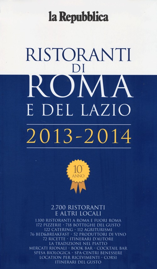 Ristoranti di Roma e del Lazio 2013-2014