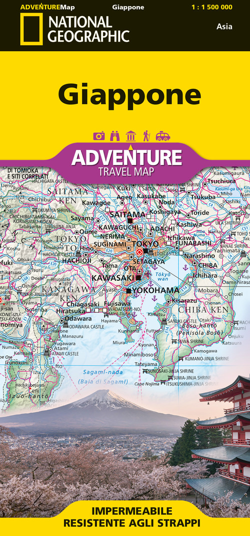 Giappone. Adventure travel map 1:1.500.000