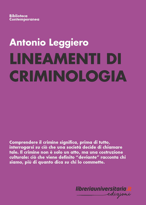 Lineamenti di criminologia
