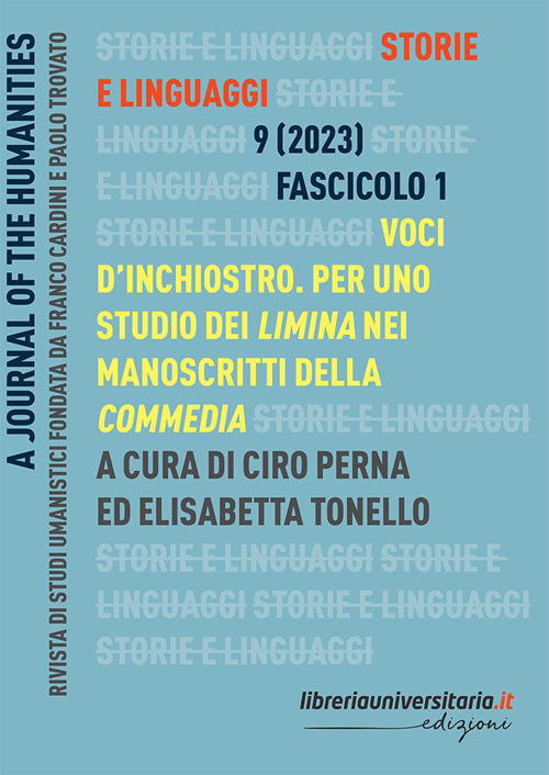 Storie e linguaggi. Rivista di studi umanistici