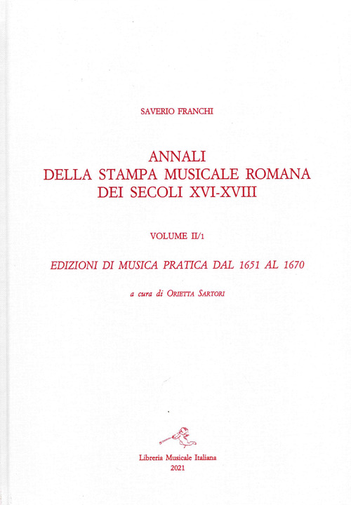 Annali della stampa musicale romana dei secoli XVI-XVIII