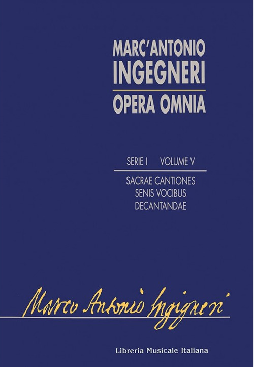 Opera omnia. Serie prima: musica sacra